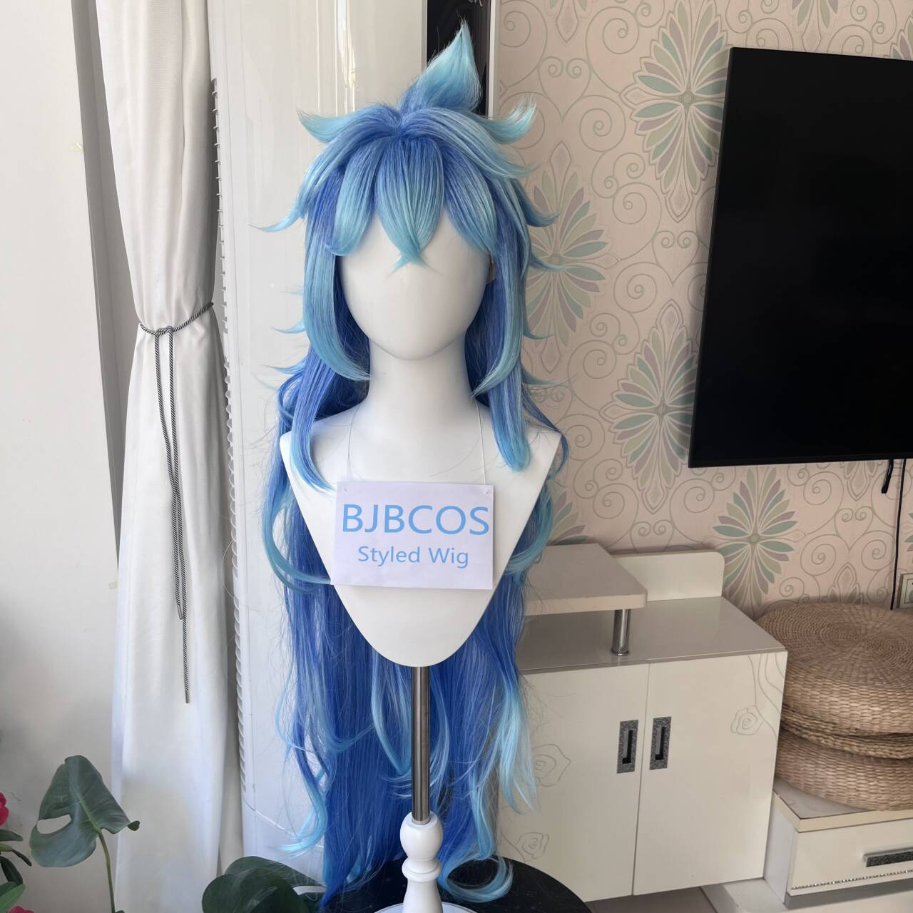 Anime Cosplay Long Hair - Стильный парик Idia для косплея, аниме-парик