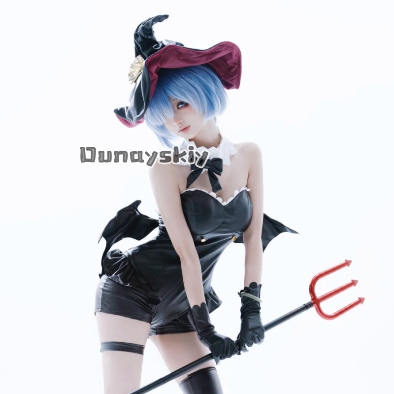 Re Zero Rem Wig - Костюм Рем из аниме «Re Zero»