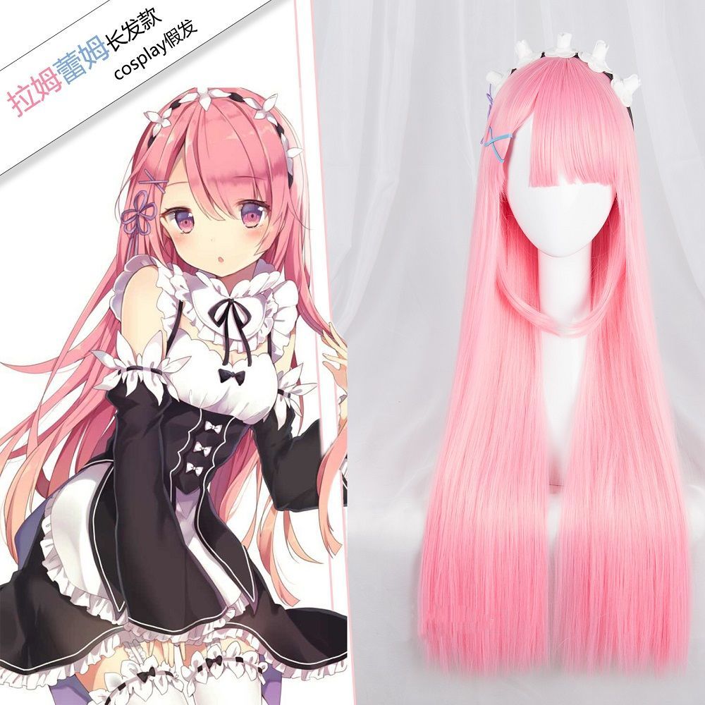 Парик для косплея Re Zero Ram  – обзор и цена Re Zero Rem Wig