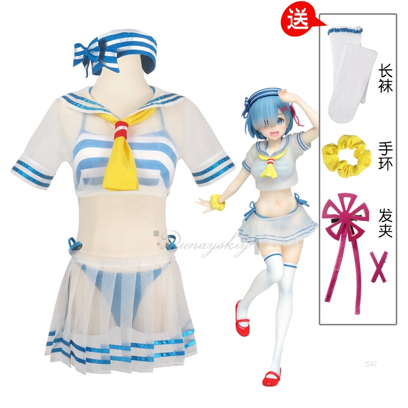 Rem Косплей Костюм Re:Life In  – обзор и цена Re Zero Rem Wig