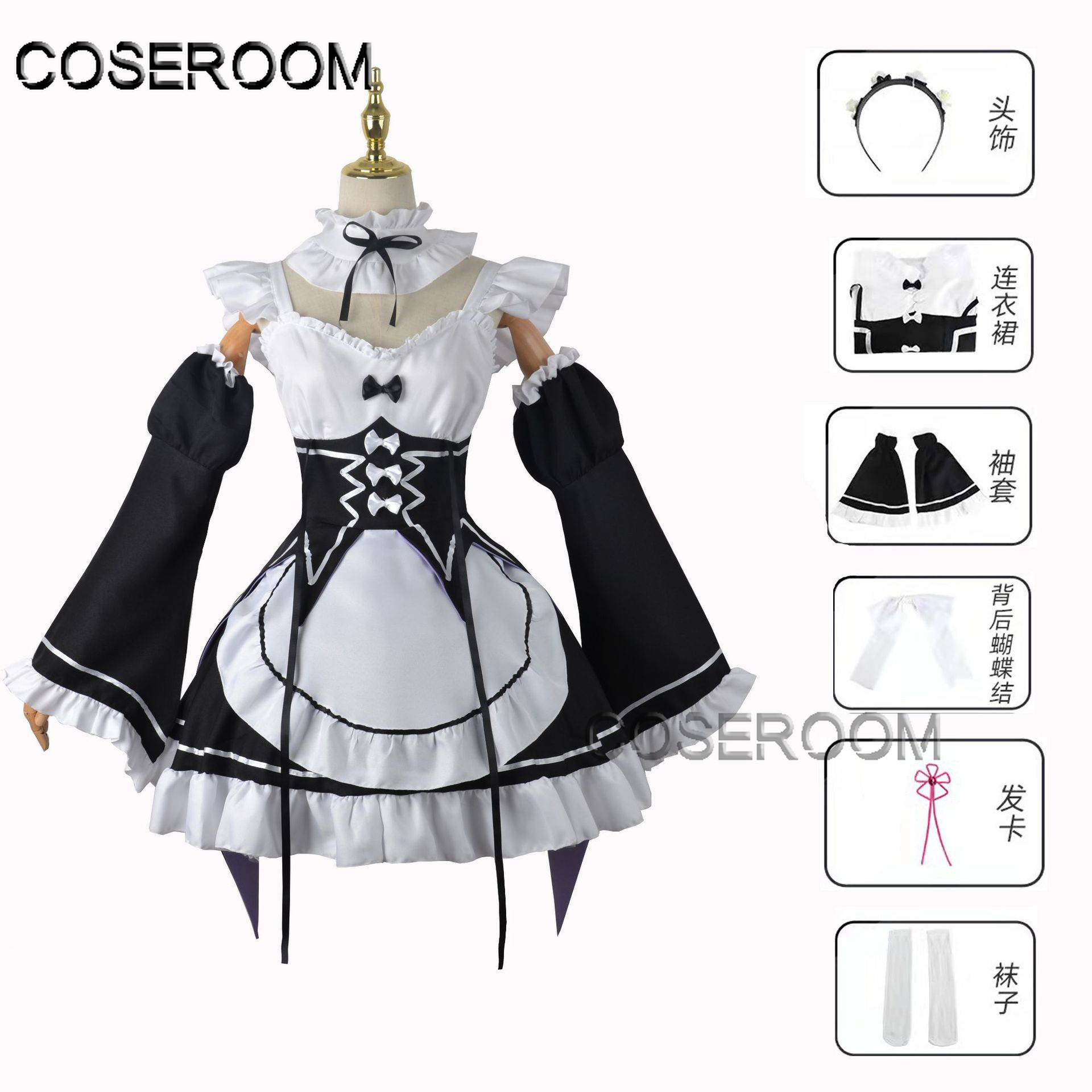 Костюм для косплея Рем из Re:Z – обзор и цена Re Zero Rem Wig