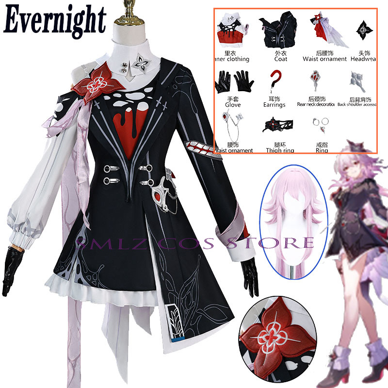 Новый костюм Evernight для кос – обзор и цена Anime Cosplay Women