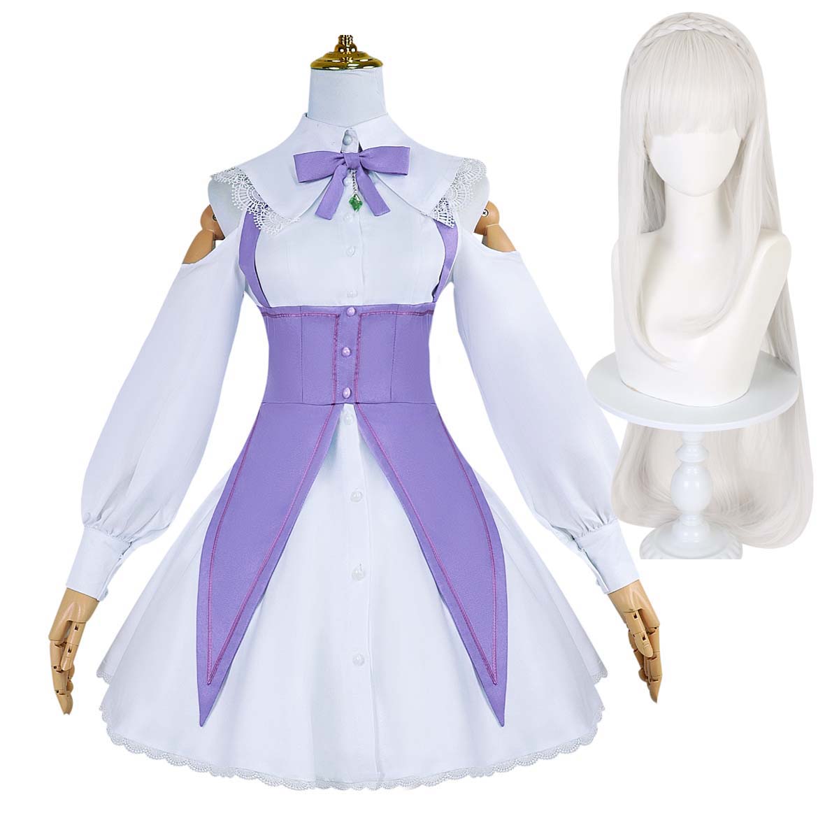 Костюмы или парик для косплея  – обзор и цена Re Zero Rem Wig