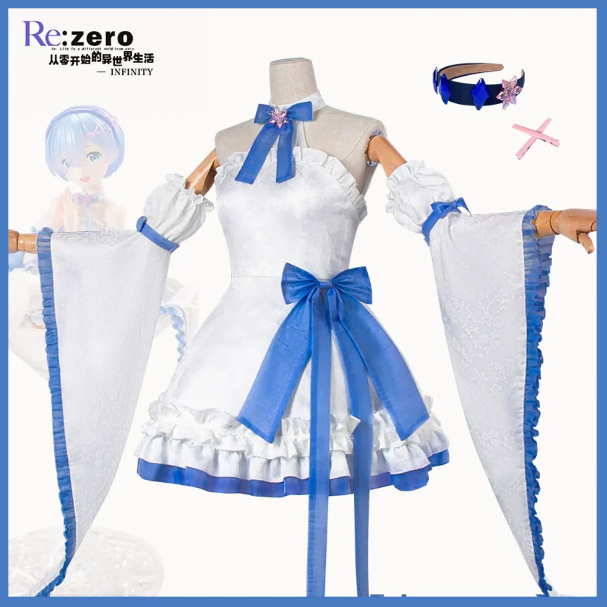 XqAnime Re:Life in A Different – обзор и цена Re Zero Rem Wig